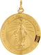 14k Yellow Gold Miraculous Medal (14.75 MM)