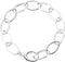 Sterling Silver Link Bracelet, 8''