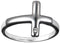 Diamond Cross Ring, Rhodium Plated Sterling Silver (.01 Ct, IJ, SI1), Size 5