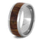 Tulip Wood 10mm Comfort-Fit Titanium Wedding Band