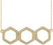 Diamond Geometric Necklace, 14k Yellow Gold, 16-18" (0.25 Ctw, H+ Color, I1 Clarity)