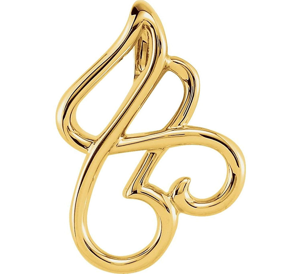 Freeform Pendant, 14k Yellow Gold