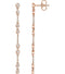 Diamond Chain Earrings, 14k Rose Gold (1/3 Ctw, Color H+, Clarity I1)