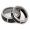 Dinosaur Bone Comfort-Fit His and Hers Titanium Wedding Band Set