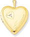 Gold-Filled Sterling Silver Diamond Heart 'Forever' Locket Pendant Necklace, 18"