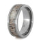 Deer Antler Spinner Ring, 8mm Comfort-Fit Titanium Ring