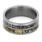 Deer Antler, Camo 8mm Comfort-Fit Matte Titanium Ring, Size 10