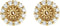 Diamond Cluster Earring Jackets, 14k Yellow Gold (3.6MM) (0.125 Ctw, G-H Color, I2 Clarity)