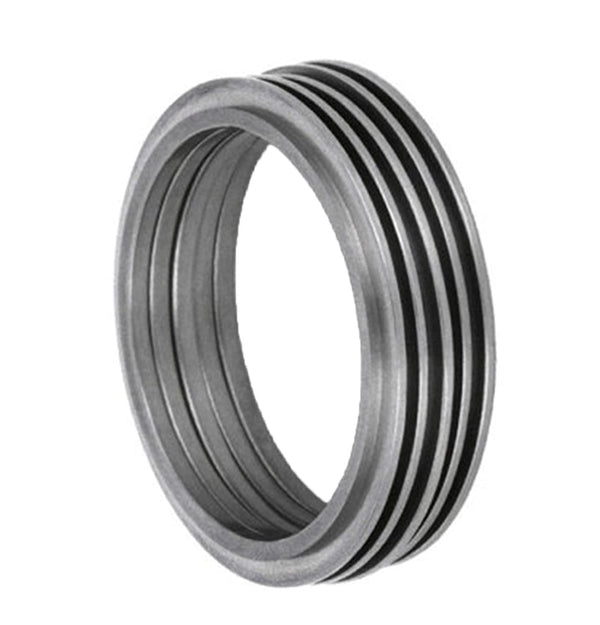 Modern Stack Rings 1mm Comfort Fit Brushed Titanium Band