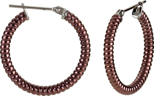 Amalfi Shrimp Hoop Earrings, Immerse Plated Stainless Steel (3x40mm)