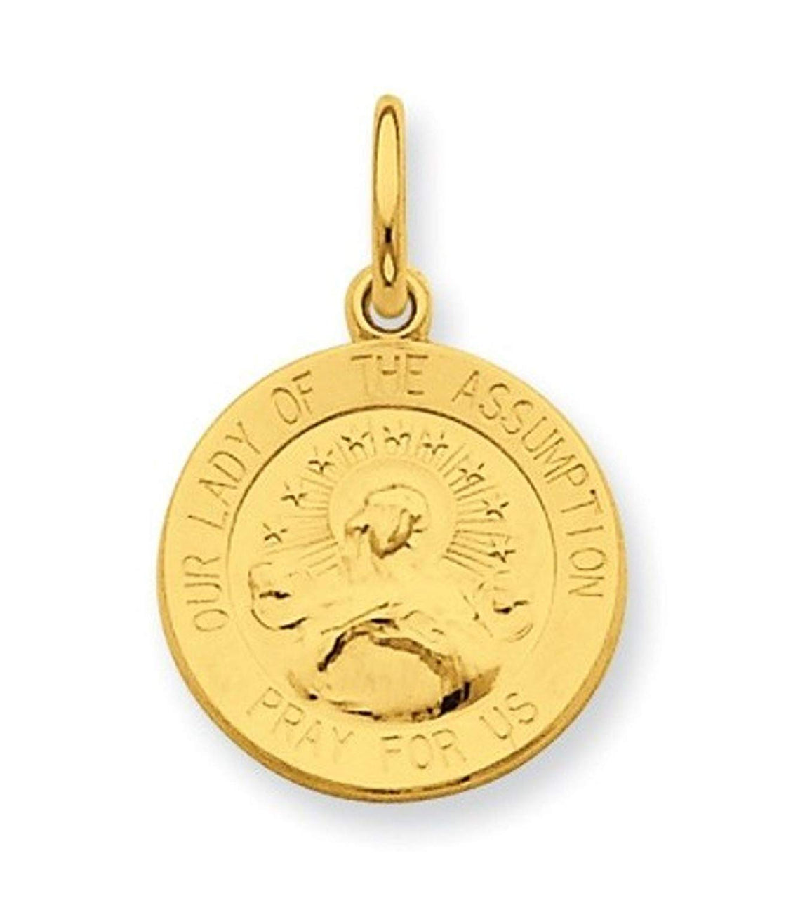 Sterling Silver and 24k Gold -plated Our Lady of the Assumption Medal