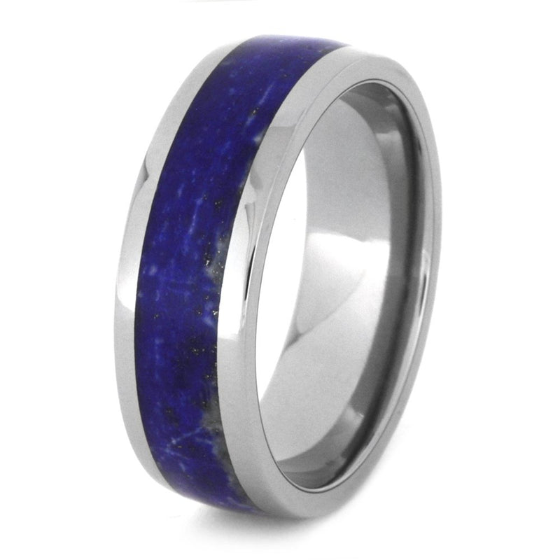 Lapis Lazuli Comfort-Fit 8mm Titanium Band