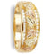 Ave 369 22-Stone Diamond Band, 10k Yellow Gold, 12k Green and Rose Gold Black Hills Gold Motif (0.33 Ctw)