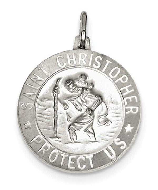 Sterling Silver St. Christopher Medal (33X25MM)