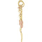 Large Raised Arm Crucifix Pendant, 14k Yellow Gold, 14K Rose Gold-Plated (29x22.5MM)