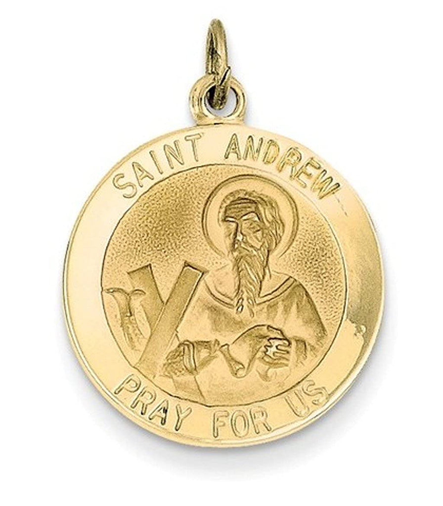 14k Yellow Gold St. Andrew Medal Pendant (24X18MM) – The