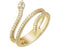 Diamond Snake Ring, 14k Yellow Gold (1/3 Ctw, Color GH, Clarity I1), Size 6