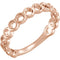 Circle Stackable Ring, 14k Rose Gold