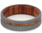 Sandblast Titanium 6mm Comfort-Fit Tulip Wood Band, Size 4.75