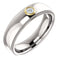 Men's Rhodium-Plated 14k White Gold Diamond and 14k Yellow Gold 6mm Milgrain Band (.06 Ctw, Color G-H, SI2-SI3 Clarity) Size 10.5