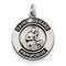 Sterling Silver Antiqued St. Gerard Medal Pendant (22X16MM)