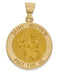 14k Yellow Gold St. Matthew Medal Pendant (22X19MM)