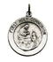 Sterling Silver First Communion Medal Necklace, 18" (18 MM)