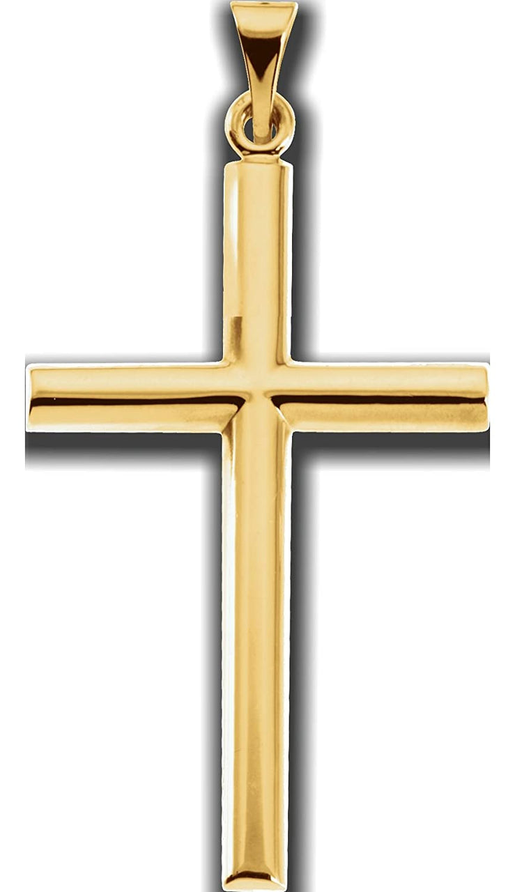 Latin Cross 14k Yellow Gold Pendant (31.50X20.00 MM)