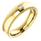 Men's 14k Yellow Gold Diamond 6mm Milgrain Band (.05 Ctw, Color G-H, SI2-SI3 Clarity) Size 10