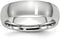 Men's Satin Chromium Cobalt Comfort-Fit 6mm Domed Ring Size 12.5