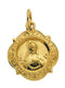 14k Yellow Gold Immaculate Heart of Mary Medal (12.14x12.09 MM)