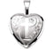 Sterling Silver Chapel Cross and Flower Heart Locket Pendant