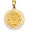 14k Yellow Gold Confirmation Medal Pendant (21X19MM)