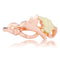 Petite Humming Bird Ring, 10k Rose Gold, 12k Green and Rose Gold Black Hills Gold Motif