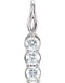 Platinum 3-Stone Diamond Pendant (1 Ctw, G-H Color, I1 Clarity)