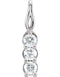 3-Stone Diamond Pendant, Rhodium-Plated 14k White Gold (1 Ctw, G-H Color, I1 Clarity)