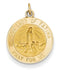 14k Yellow Gold Our Lady Of Fatima Medal Charm (20x15MM)