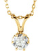 Diamond Pendant Necklace in 14k Yellow Gold, 18" (1/3 Cttw)