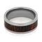 Red and Black Poplar Wood 8mm Comfort-Fit Titanium Wedding Band