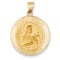 14k Yellow Gold St. Theresa Medal Pendant (26X23MM)