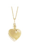 Heart Ash Holder 10k Yellow Gold Pendent Necklace with Packaging, 18" (27.00X16.00 MM)