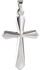 Platinum Sword of Spirit Cross Pendant (22.50X16.00 MM)