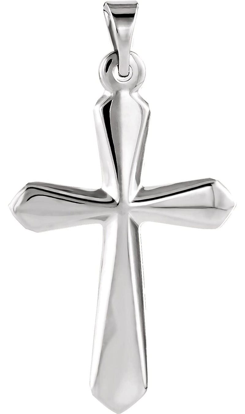Platinum Sword of Spirit Cross Pendant (22.50X16.00 MM)