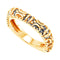 Antiqued Square Stackable 3.9mm 14k Yellow Gold Ring, Size 4.25