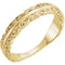 Scrollwork Stackable Ring, 14k Yellow Gold