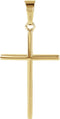 Men's Chapel Cross 14k Yellow Gold Pendant