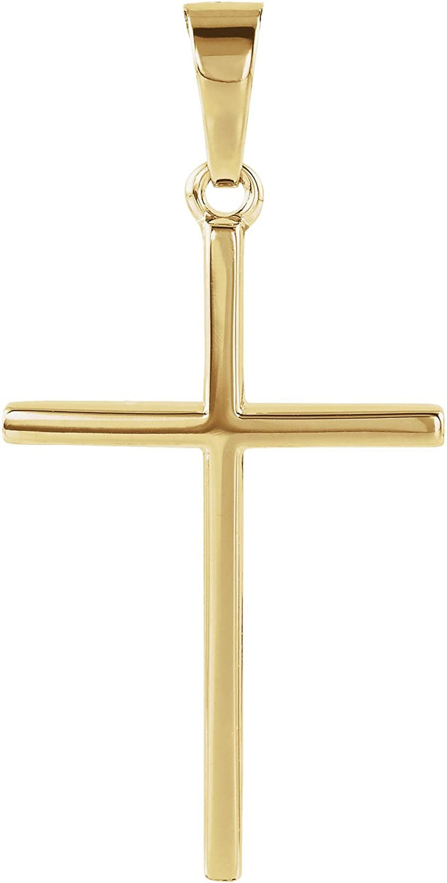 Men's Chapel Cross 14k Yellow Gold Pendant