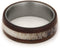 Mahogany, Deer Antler 7mm Comfort-Fit Matte Titanium Wedding Band, Size 5.5