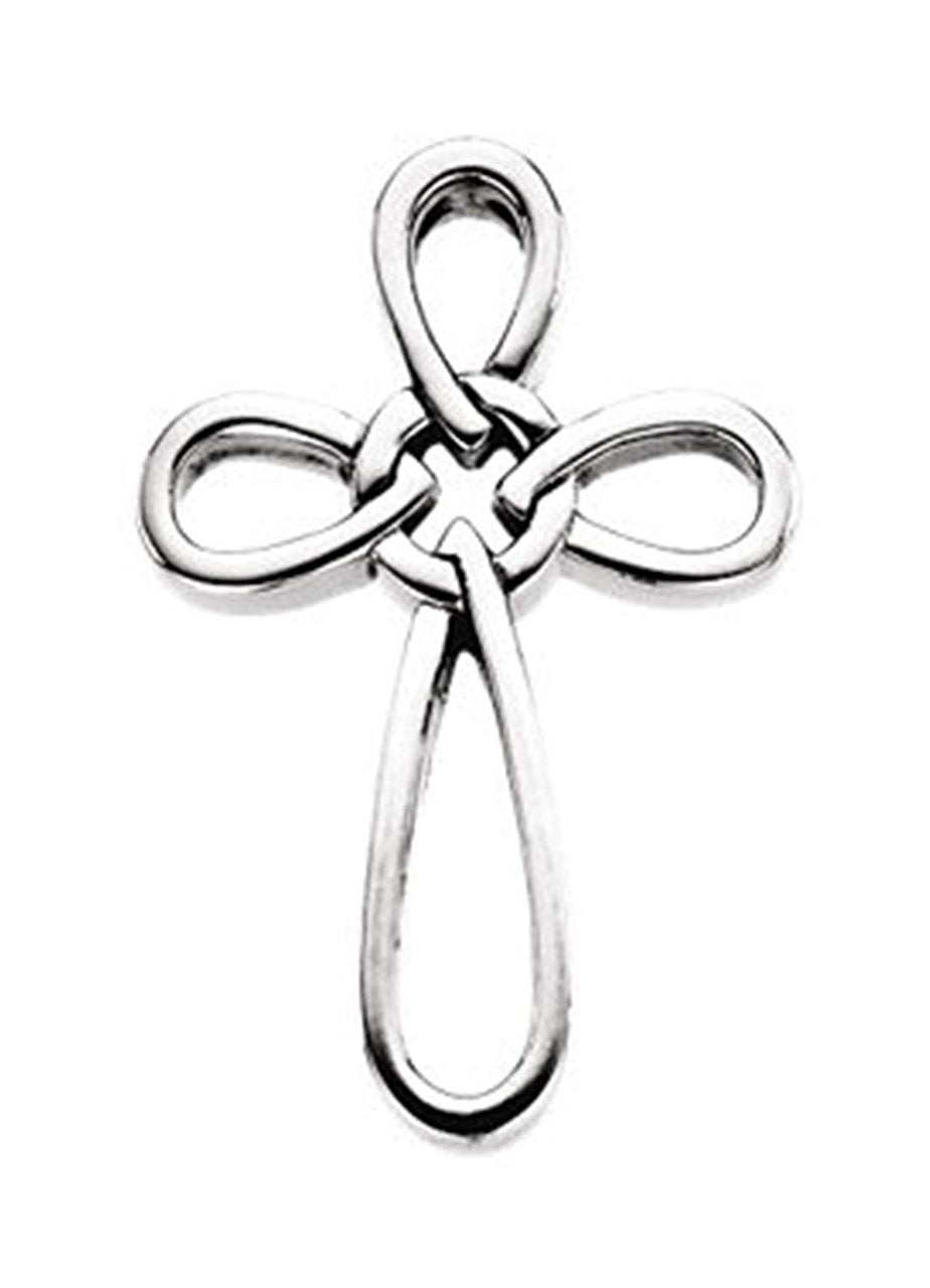 Everlasting Cross Sterling Silver Pendant (34.25X24.00 MM)