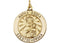 14k Yellow Gold Round Matka Boska Medal (25 MM)